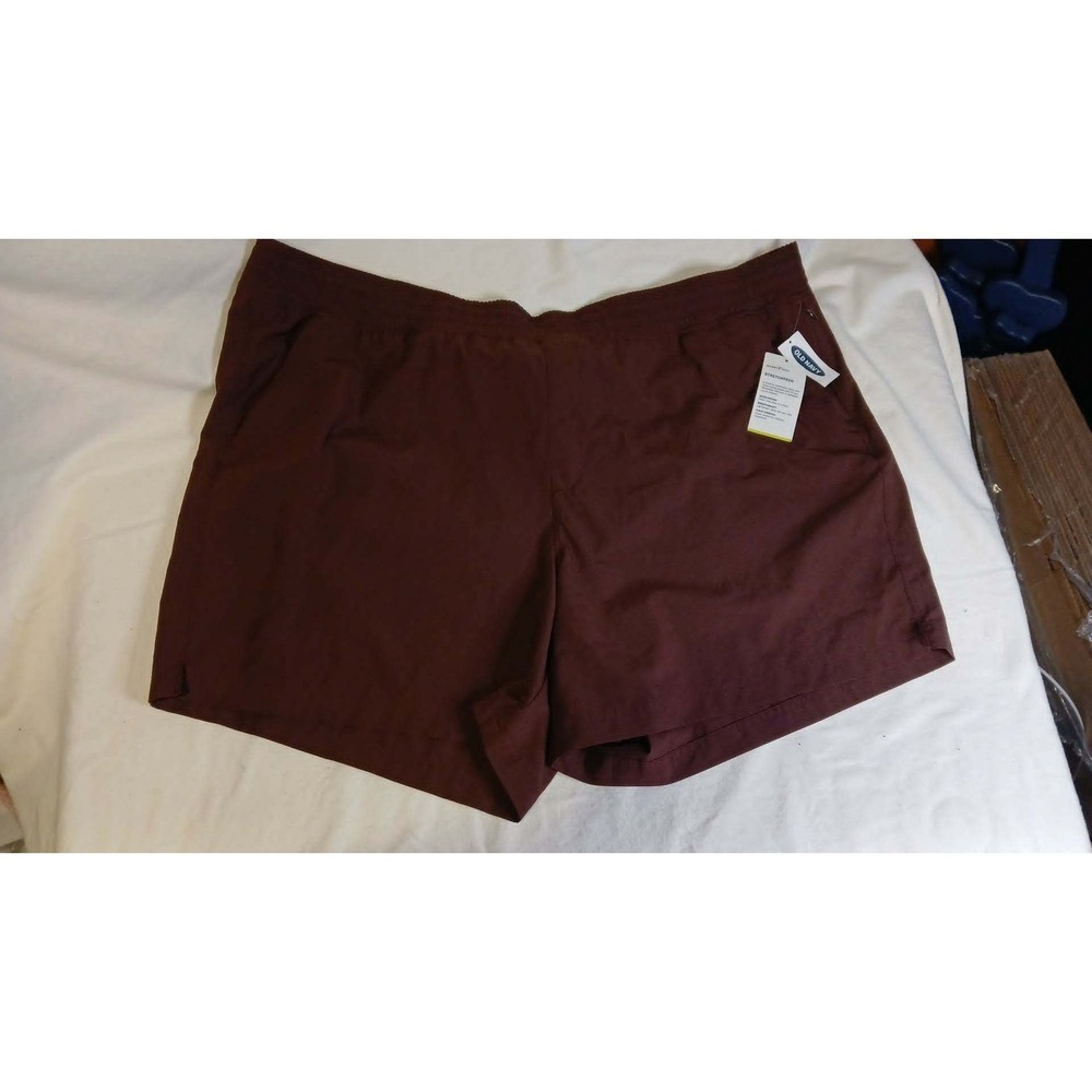Old Navy Active StretchTech Shorts Womens XXL Burgundy Athletic Gym Running